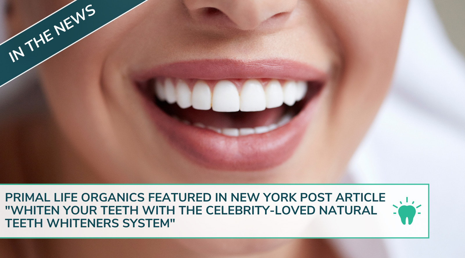 Primal Life Organics Featured In New York Post Article "Whiten Your Teeth With The Celebrity-Loved Natural Teeth Whiteners System"