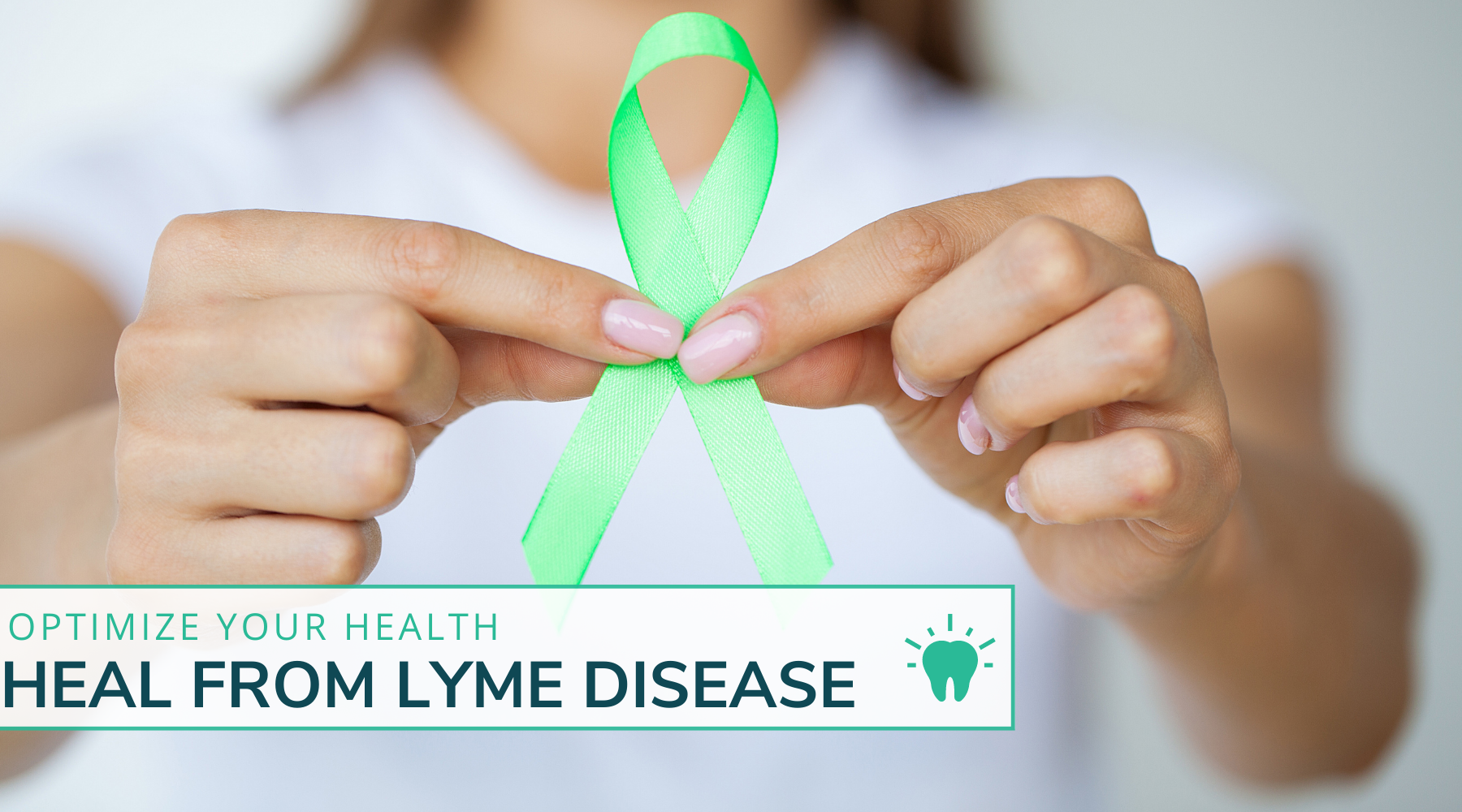 Lime green Lyme Disease Awareness Ribbon to promote Summit