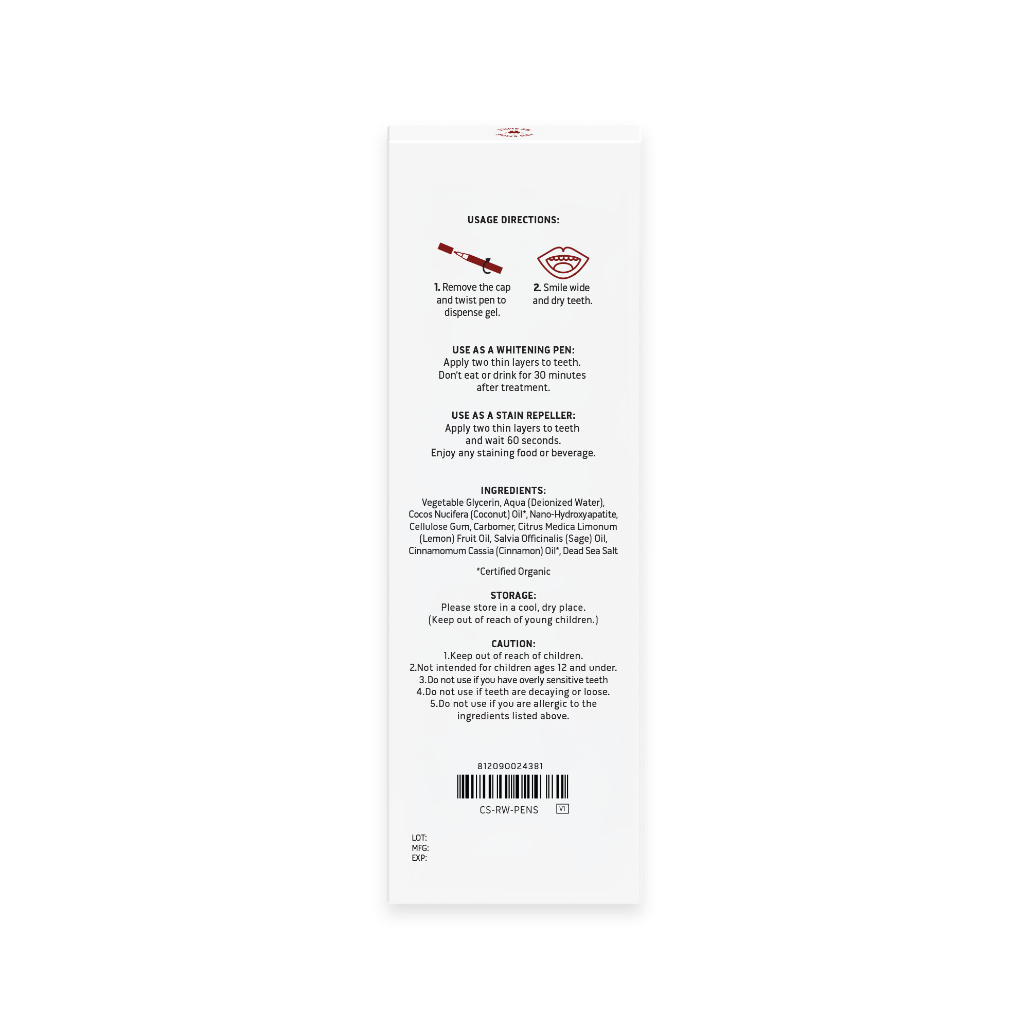 Cinnamon Shine Teeth Whitening Pens