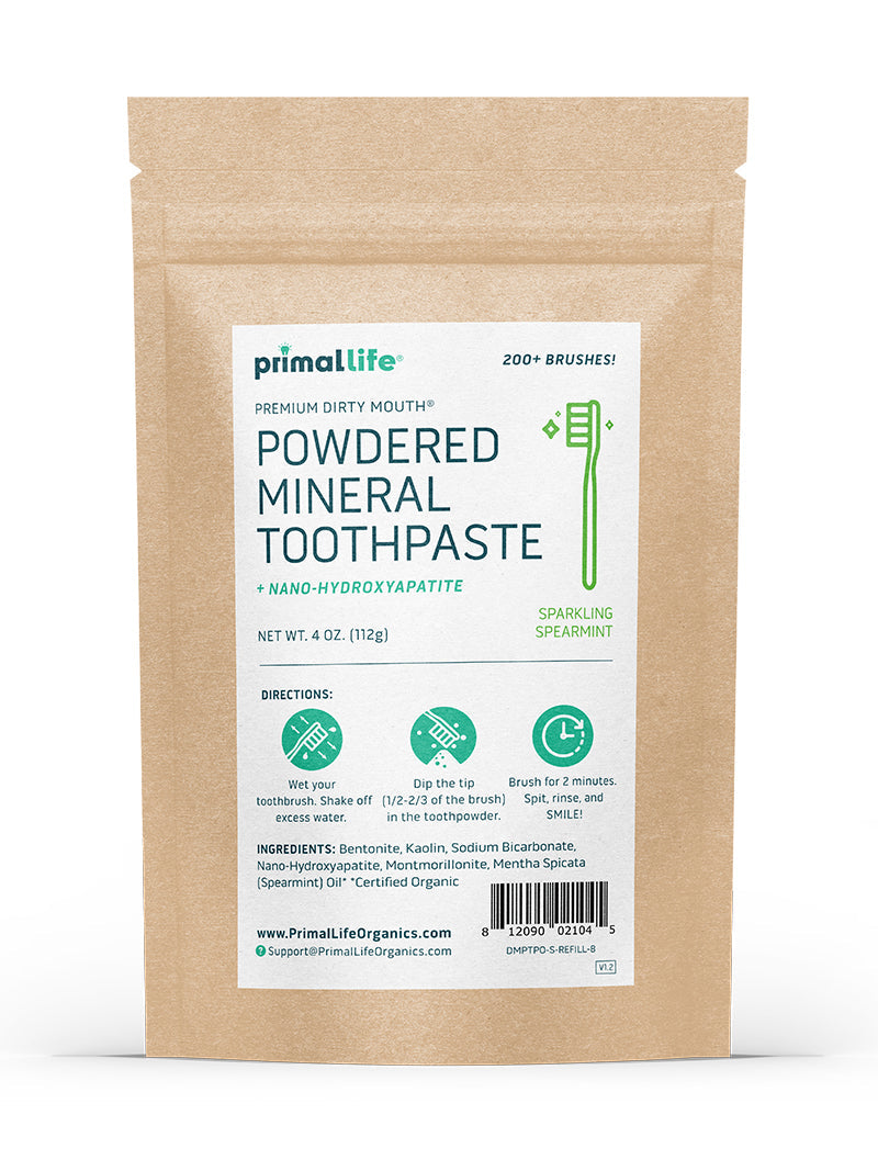 Unflavored Toothpowder /  Powdered Mineral Toothpaste