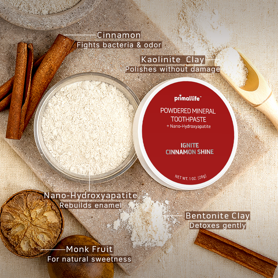 Ignite Cinnamon Shine Powdered Mineral Toothpaste