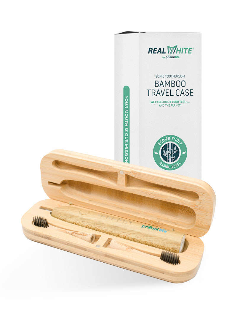 Bamboo Travel Case for Real White Sonic Toothbrush