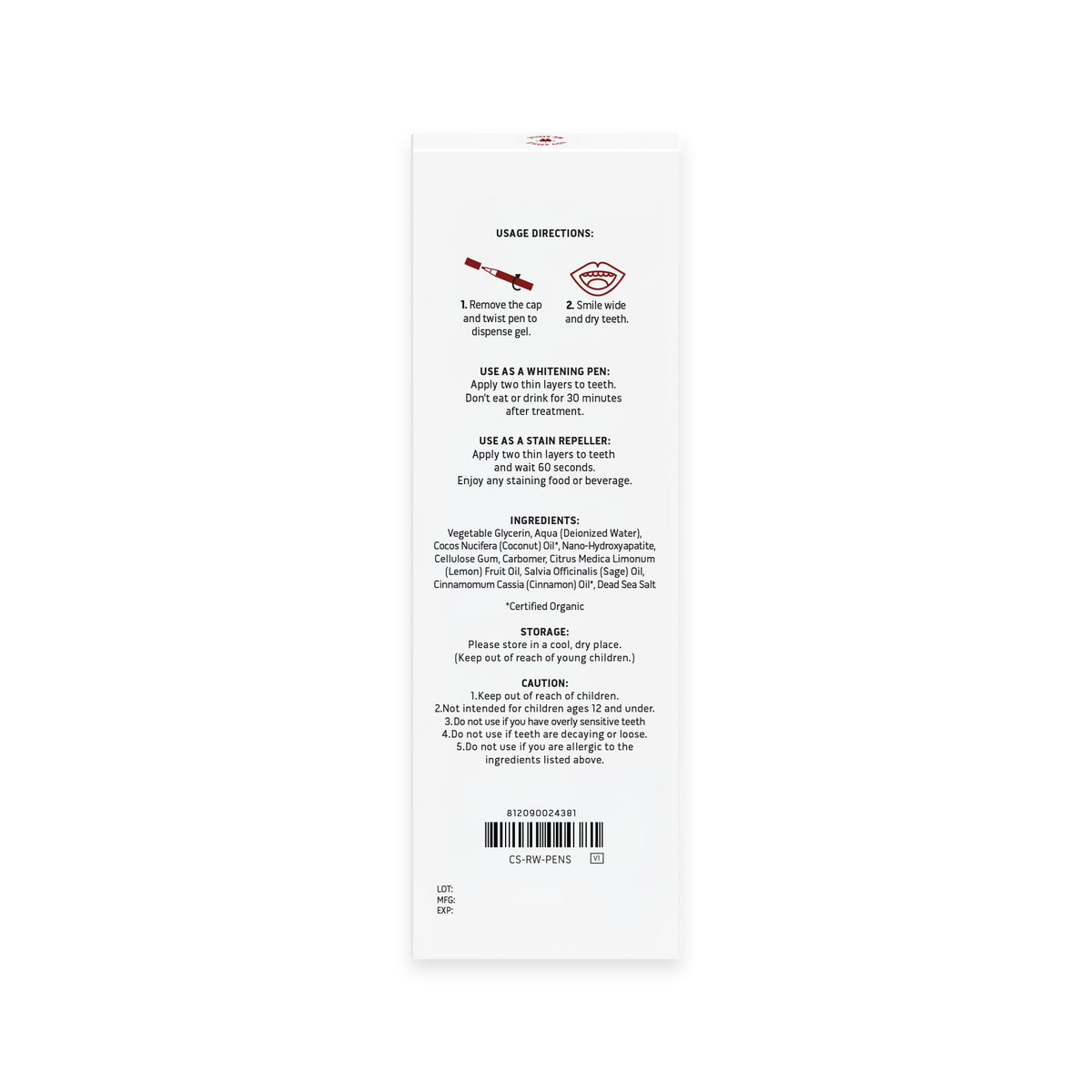 Cinnamon Shine Teeth Whitening Pens