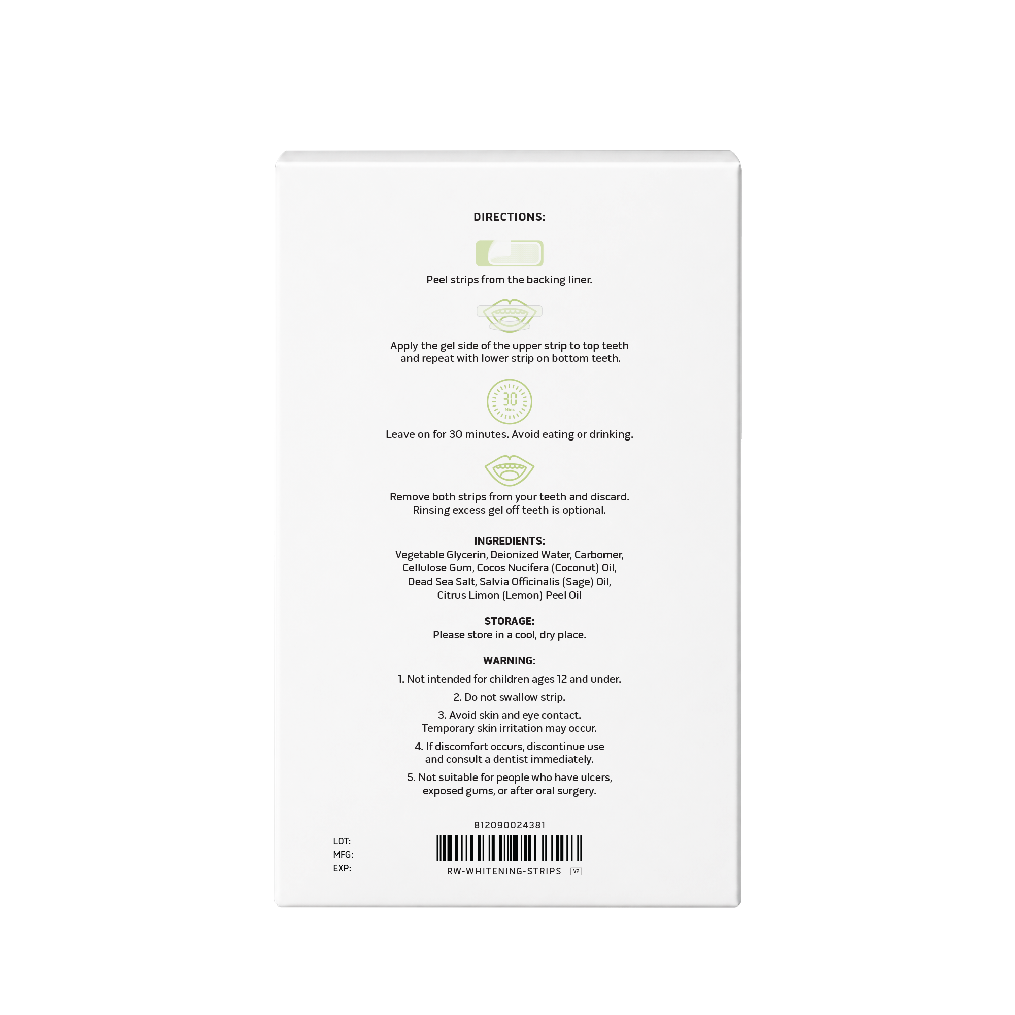 Real White Teeth Whitening Strips