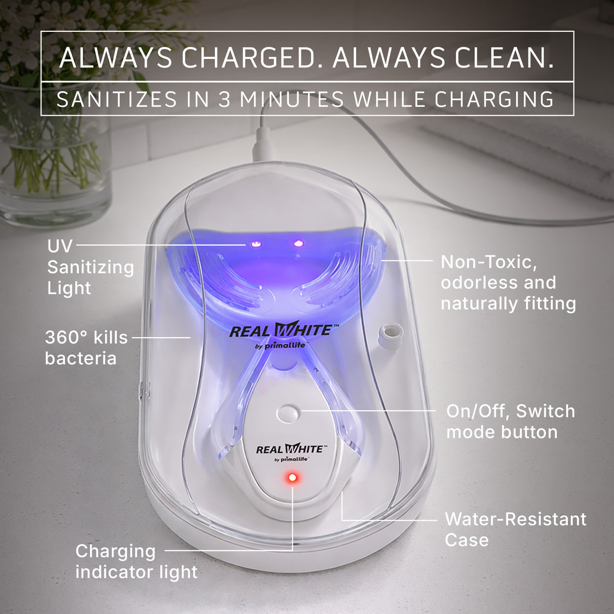 V5 Real White LED Teeth Whitening System
