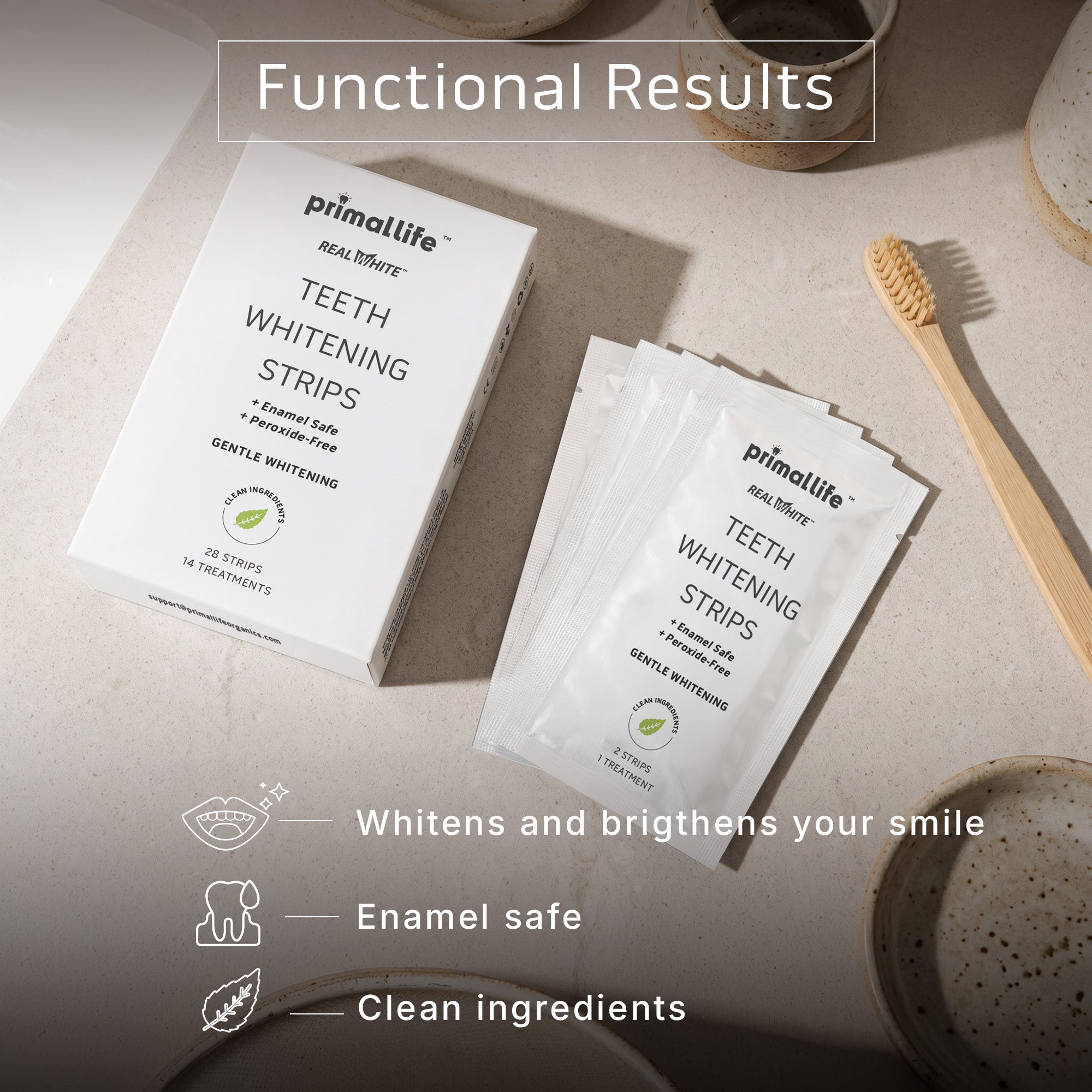 Real White Teeth Whitening Strips