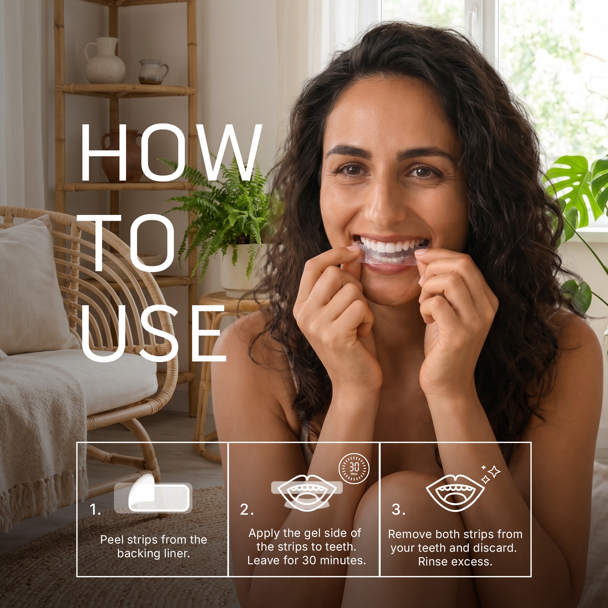 Real White Teeth Whitening Strips