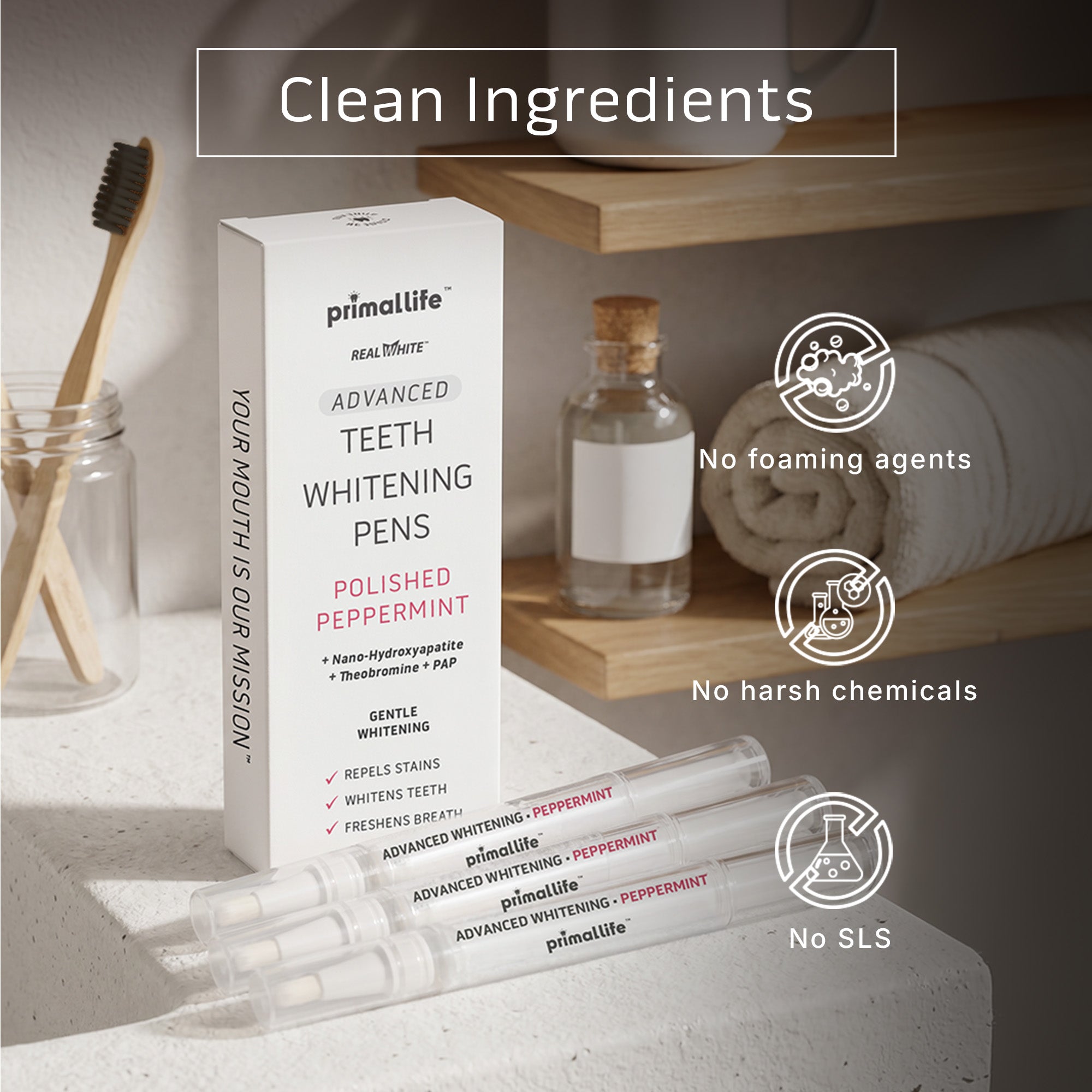 Peroxide-Free Whitening Pens
