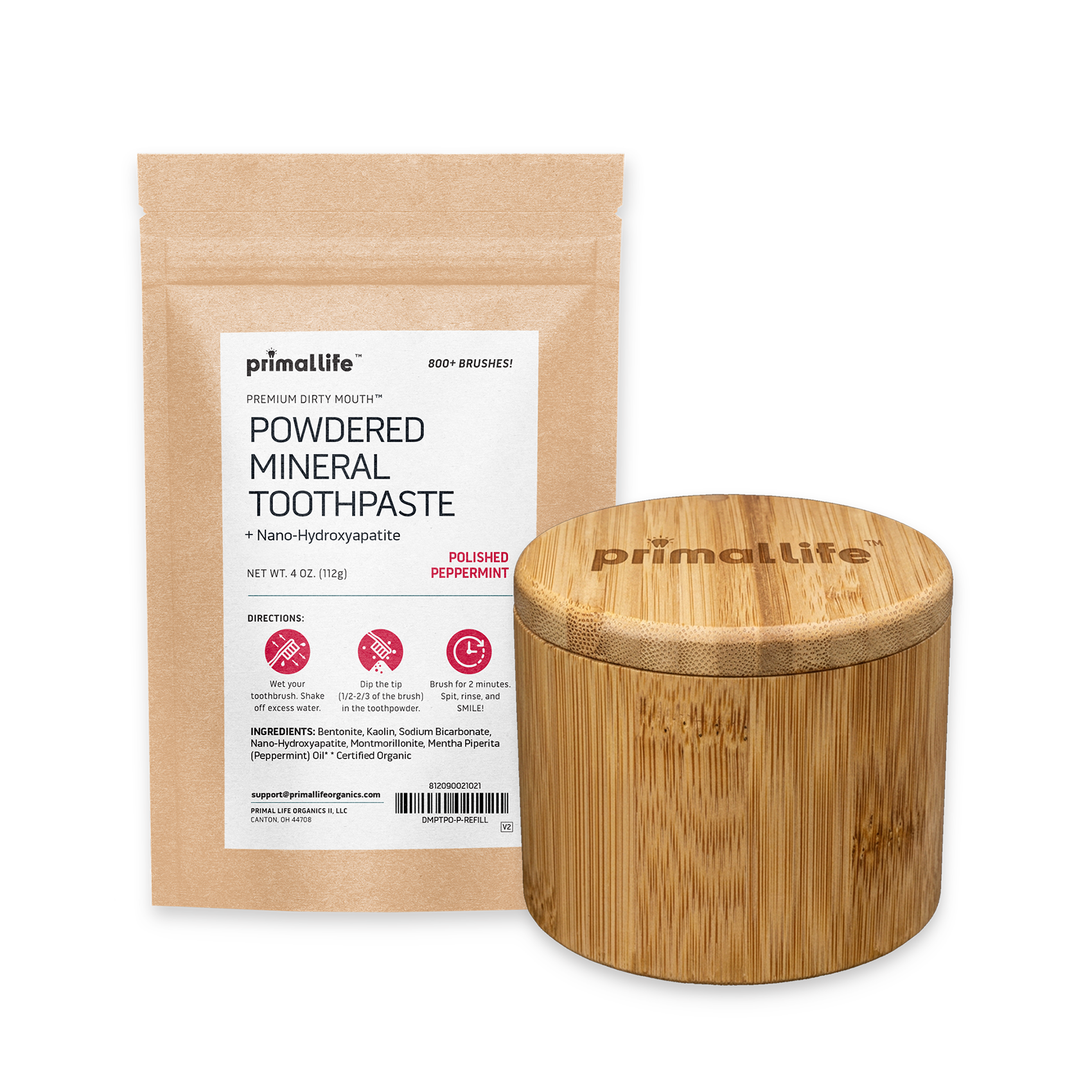 Wooden Toothpowder Box Package