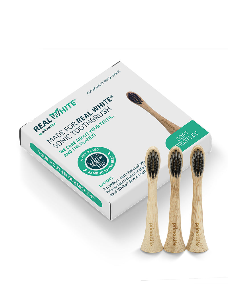 Bamboo Replacement Brush Heads for Sonic Toothbrush Primal Life Organic II LLC