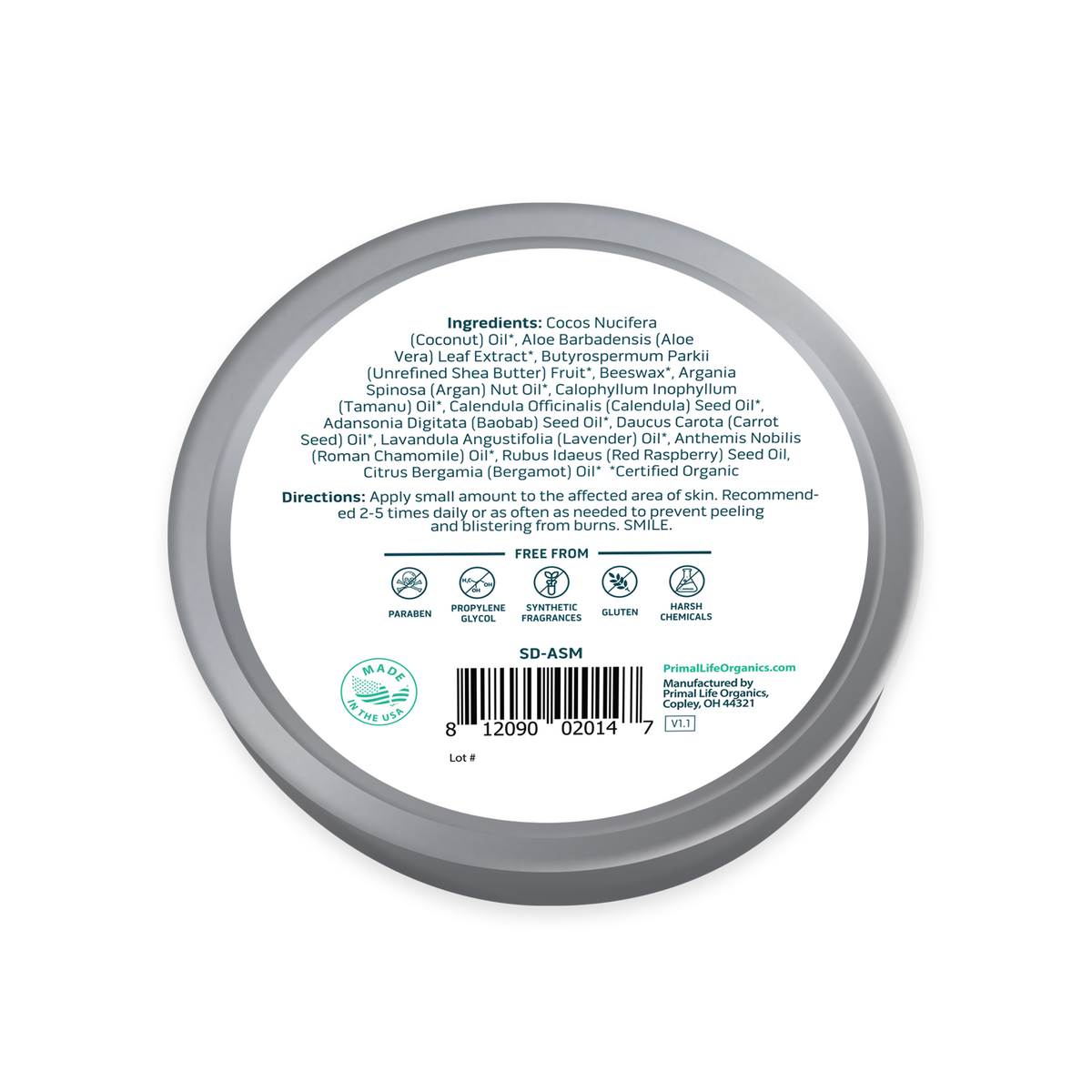 Healing Balm, Sun Down After-Sun 4 oz
