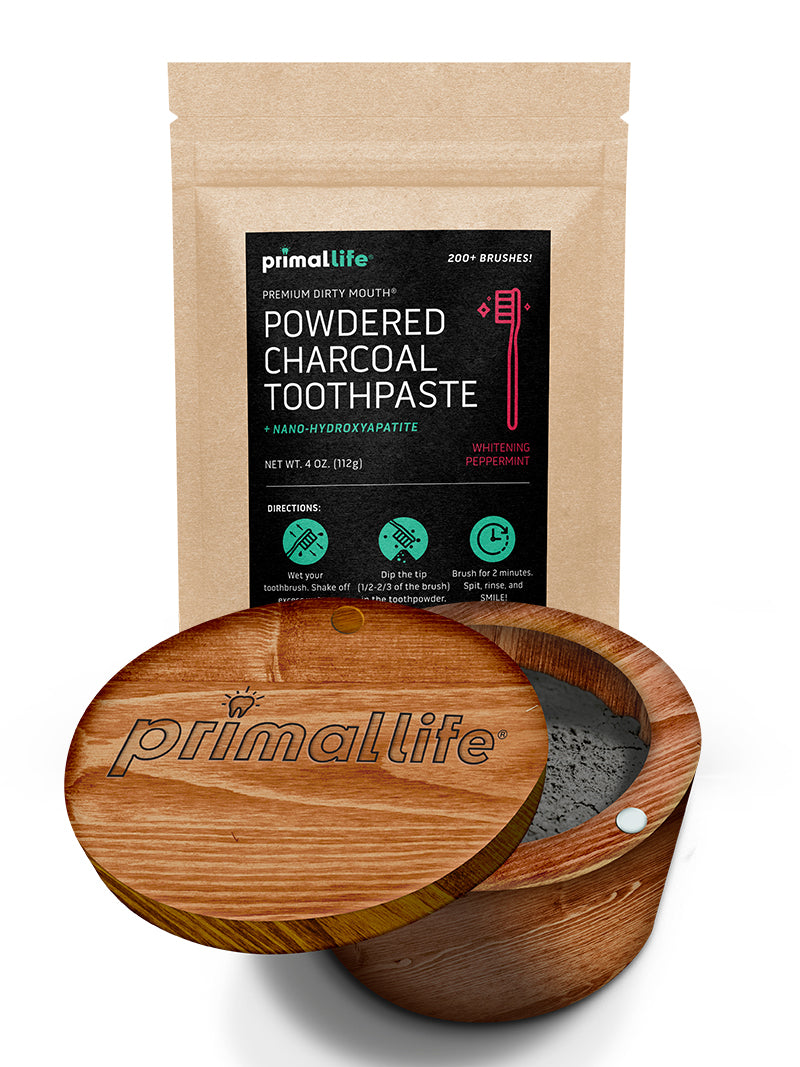 Wooden Toothpowder Box Package