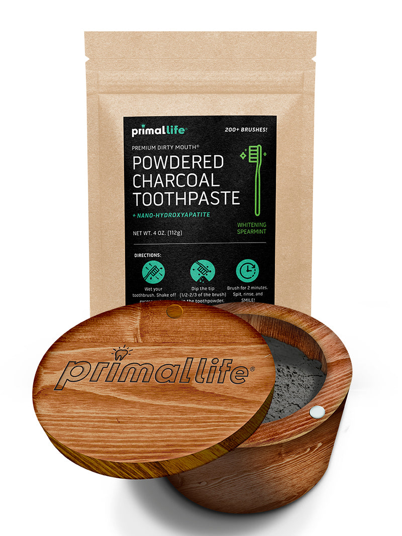 Wooden Toothpowder Box Package
